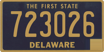 DE license plate 723026