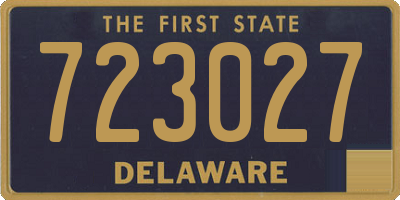 DE license plate 723027