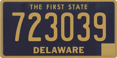 DE license plate 723039