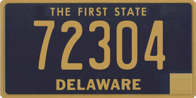 DE license plate 72304