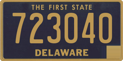 DE license plate 723040