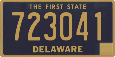 DE license plate 723041