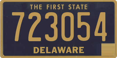 DE license plate 723054