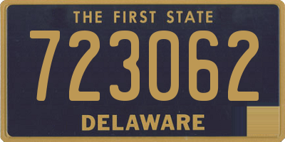 DE license plate 723062