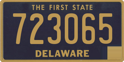 DE license plate 723065