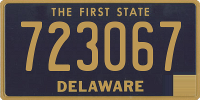 DE license plate 723067