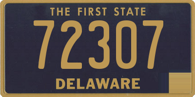 DE license plate 72307