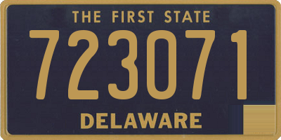 DE license plate 723071