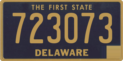 DE license plate 723073