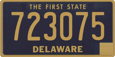 DE license plate 723075