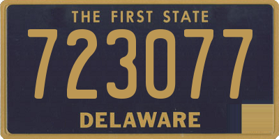 DE license plate 723077