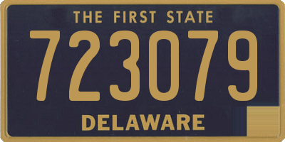 DE license plate 723079