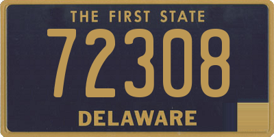 DE license plate 72308