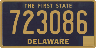 DE license plate 723086