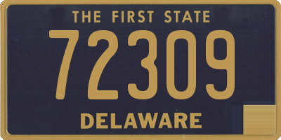 DE license plate 72309