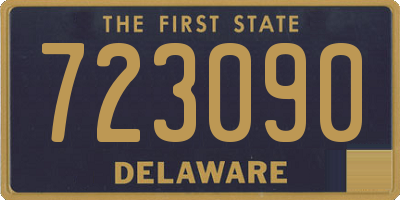 DE license plate 723090