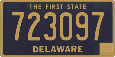 DE license plate 723097