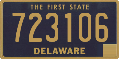 DE license plate 723106