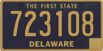 DE license plate 723108