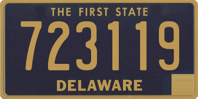 DE license plate 723119
