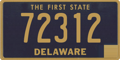 DE license plate 72312