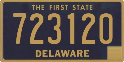 DE license plate 723120