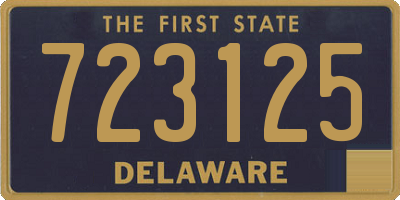 DE license plate 723125