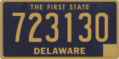 DE license plate 723130
