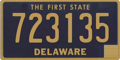 DE license plate 723135