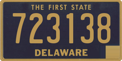 DE license plate 723138
