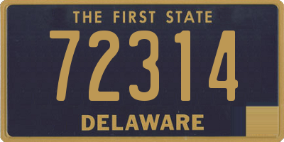 DE license plate 72314