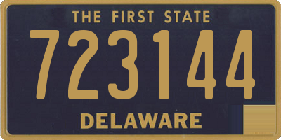 DE license plate 723144
