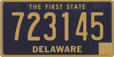 DE license plate 723145