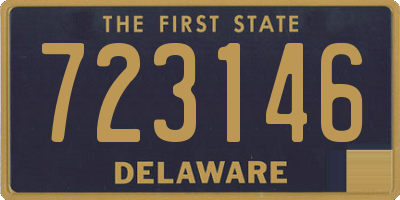 DE license plate 723146