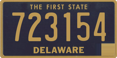 DE license plate 723154