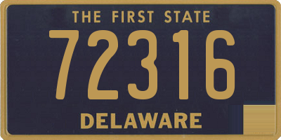 DE license plate 72316