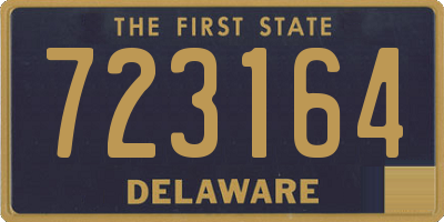 DE license plate 723164