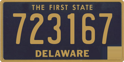 DE license plate 723167