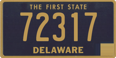 DE license plate 72317