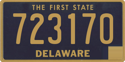 DE license plate 723170