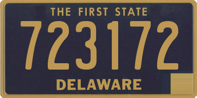 DE license plate 723172