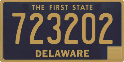 DE license plate 723202