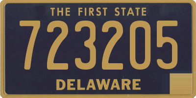 DE license plate 723205
