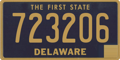 DE license plate 723206