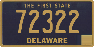 DE license plate 72322