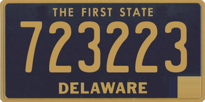 DE license plate 723223