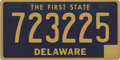 DE license plate 723225