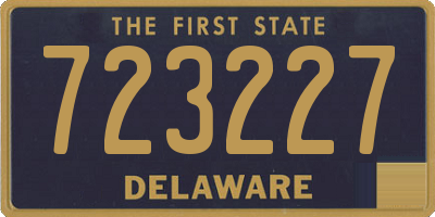 DE license plate 723227