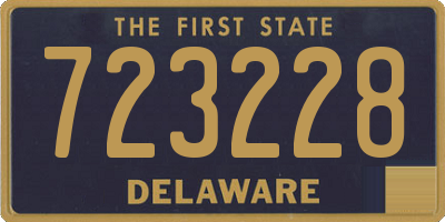 DE license plate 723228