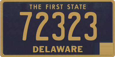 DE license plate 72323